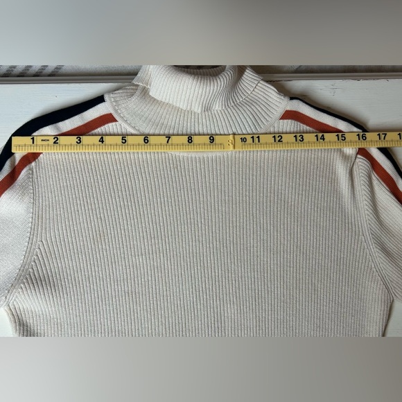Womens Harley-Davidson Cream Turtleneck Ribbed Fitted Sweater Size M Bikercore - Picture 8 of 10